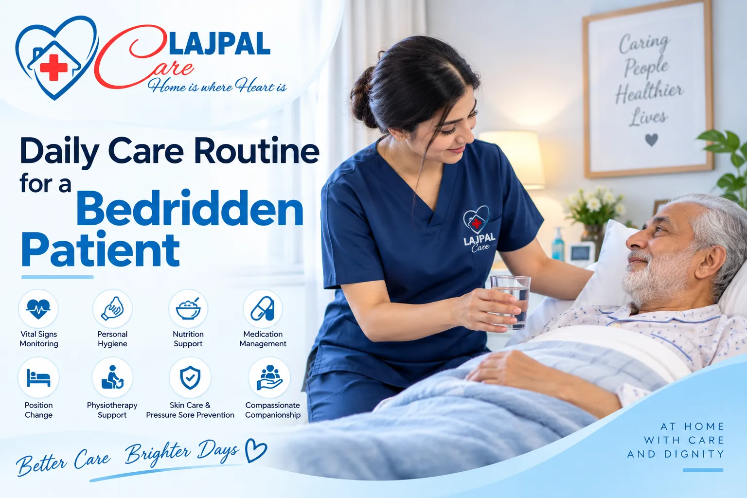 Daily Care Routine for a Bedridden Patient Islamabad | Lajpal Care